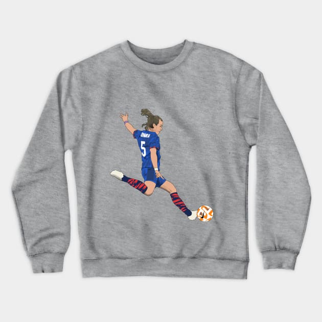 Kelley O'Hara Women's Soccer Crewneck Sweatshirt by Hevding